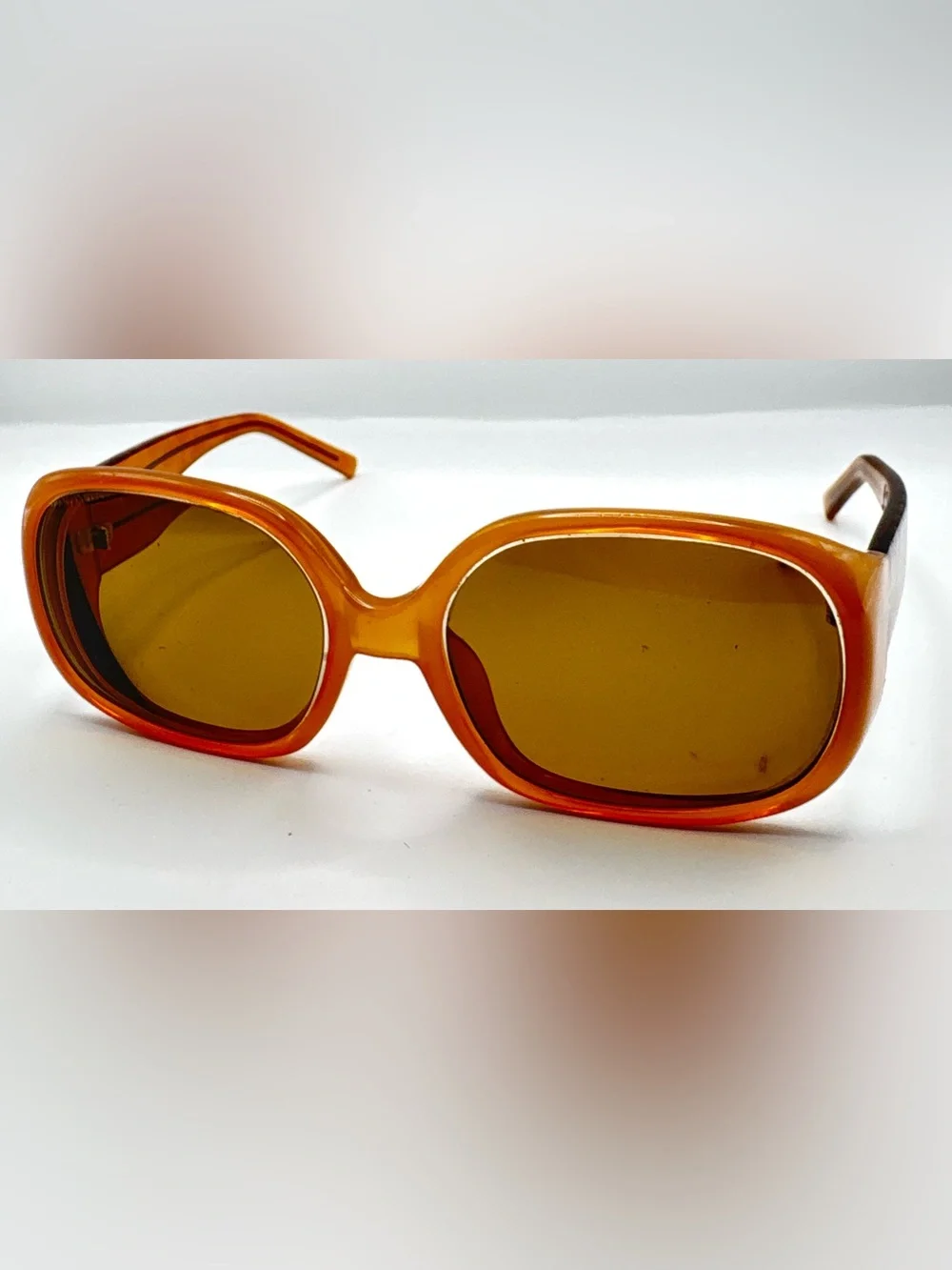 S629 Brown Oval Sunglasses Frames Only